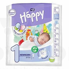 Happy Newborn Baby diapers 1 size from 2-5 kg, 1 pc. buy online