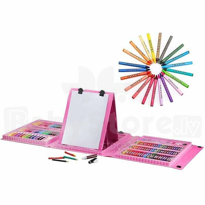 ALPINO BABY Thick wax crayons 6 colors + jungle cards - Ikonka