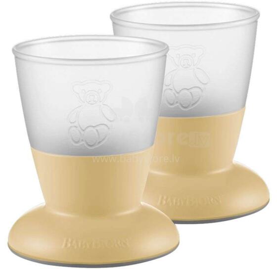 Babybjorn Training Cup  Art.072166 Powder Yellow  Moderna krūze 100ml ( 2 gab.)