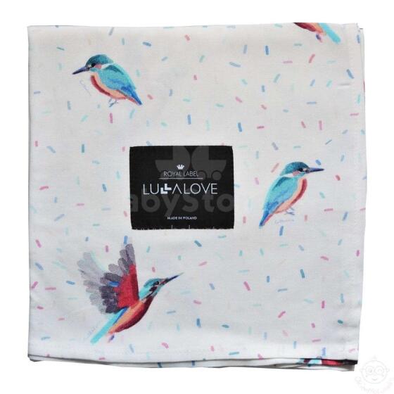 Lullalove Swaddle  Art.118860 Kingfisher Augstākās kvalitātes muslina  autiņš no bambusa ,(100х100 cm)