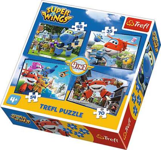 TREFL Pužļu komplekts "Super Wings" 4in1