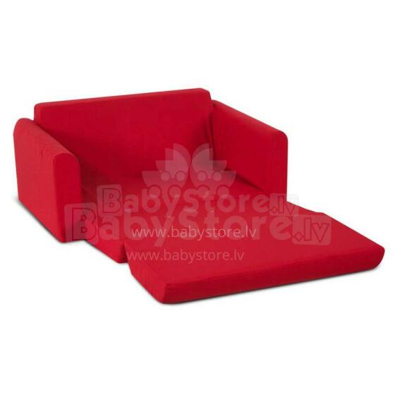 Elite Childrens Red Sofa Sleeper, Twin Bērnu gulta divāns