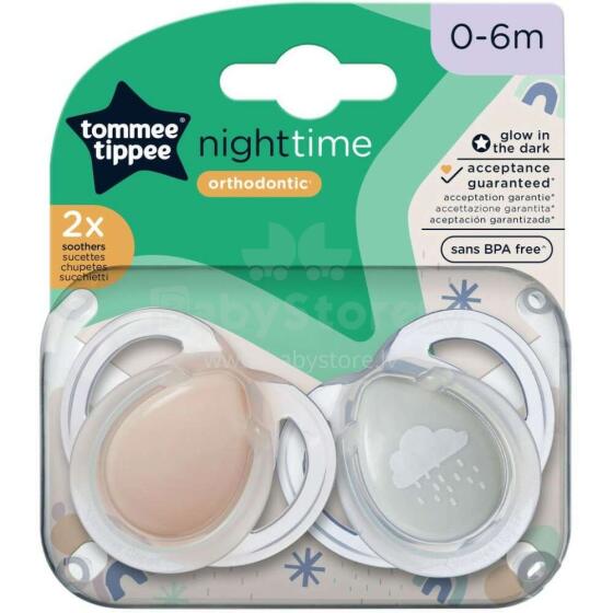 TOMMEE TIPPEE knupis NAKTS, 0-6 mēn., 2 gab., 43338095