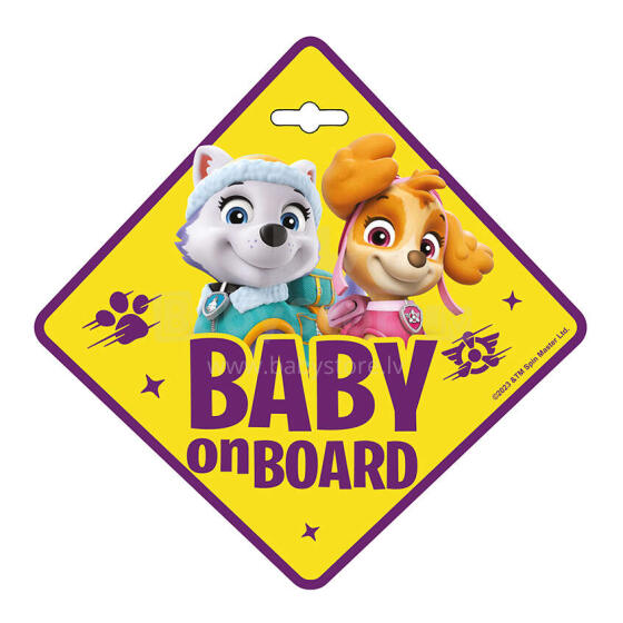 BABY ON BOARD PAW PATROL GIRLS