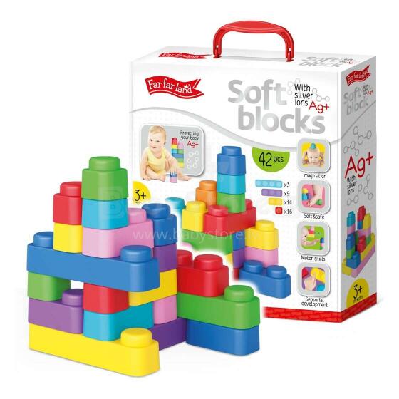 Far Far Land Blocks Art.F-04456 Silicone soft block set (42 elements)