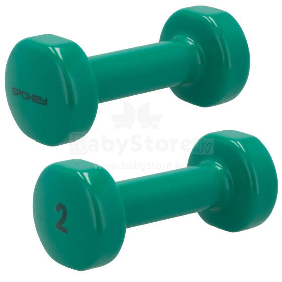 A set of vinyl dumbbells Spokey SHAPE 2x 2 kg