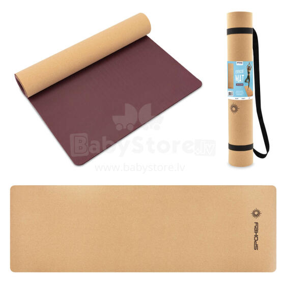 Cork yoga mat Spokey SAVASANA