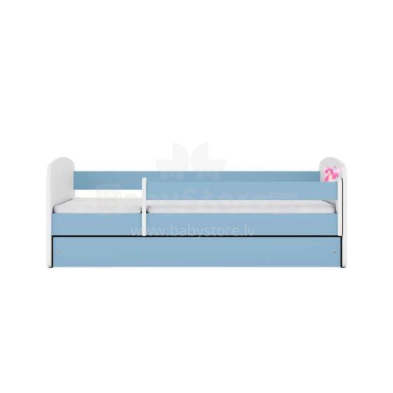 Bed babydreams blue fairy with butterflies with drawer with non-flammable mattress 160/80