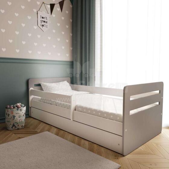 Bed tomi mix grey with drawer with non-flammable mattress 160/80