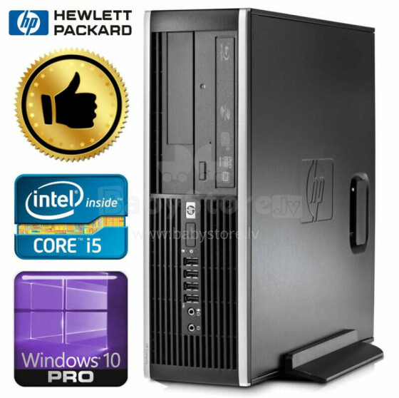 Personālais dators HP 8100 Elite SFF i5-750 8GB 480SSD GT1030 2GB DVD WIN10PRO/W7P