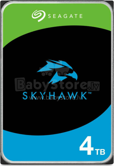 Seagate SkyHawk 4TB 3,5 collu SATA III (6Gb/s) servera disks (ST4000VX016)
