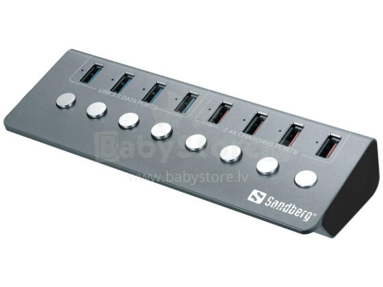 Sandberg 133-94 USB 3.0 Hub 4xData + 4xCharge