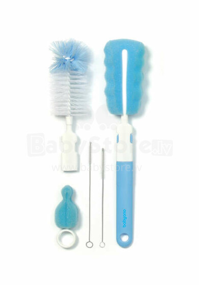 735/01 SET OF BRUSHES FOR TEATS AND BOTTLES BLUE BabyOno