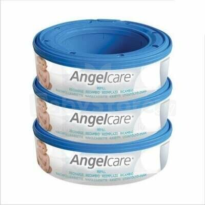 Angelcare Standard Baby Nappy Disposal System Refill Cassette - 3 Pack