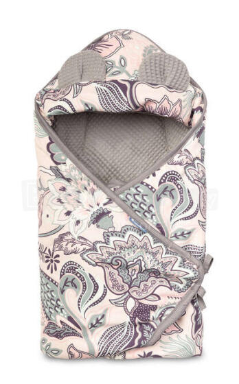 Waffle Carry-cot swaddle blanket – India graphite