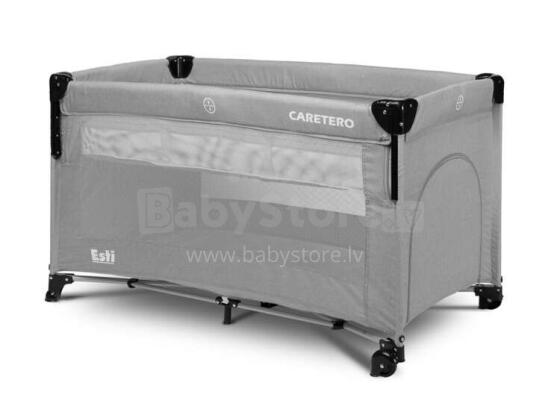 TRAVEL COT WITH BEDSIDE FUNCTION ESTI GREY