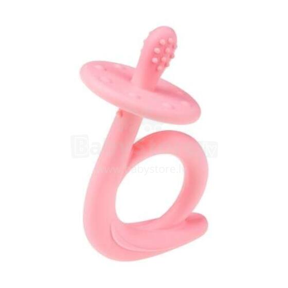 A0115 Silicone teether Pink snail