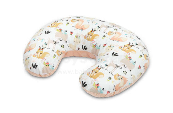 PILLOW FOR FEEDING VELVET PICNIC PEACH