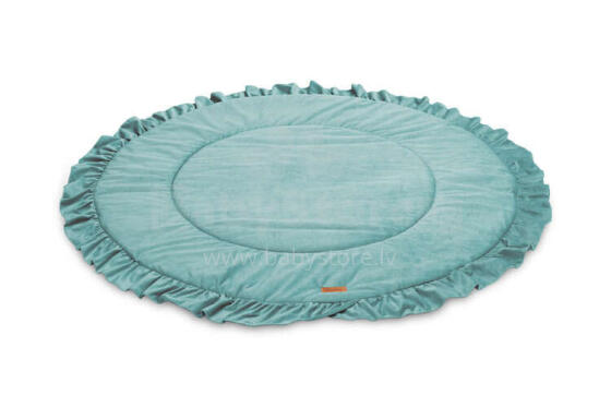 VELVET FLOUNCE PLAY MAT EMERALD