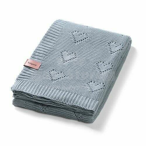1478/02 BAMBOO KNITTED BLANKET GREY
