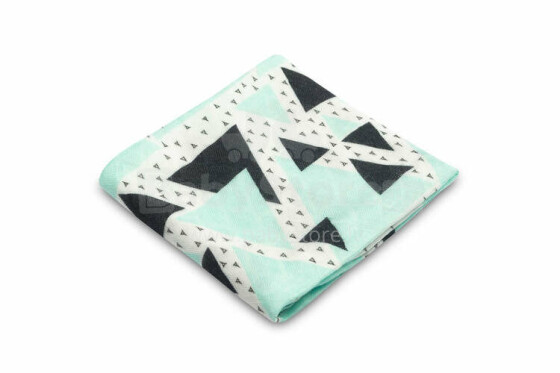 BAMBOO DIAPER - GREEN TRIANGLE 75x75