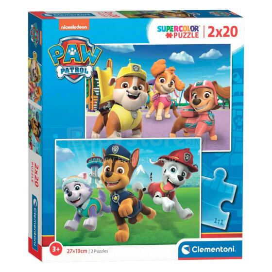 Clementoni Puzzle Paw Patrol Art.24800 Пазл ,2x20 шт