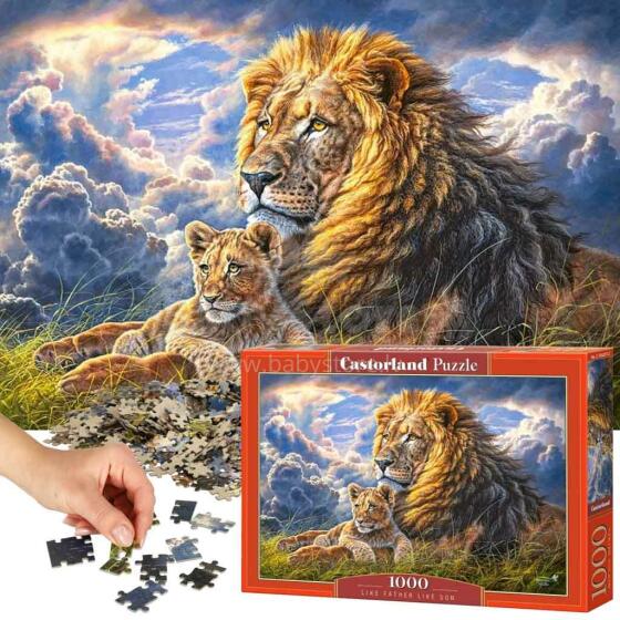 Ikonka Art.KX3702 CASTORLAND Puzzle 1000el. Tāpat kā tēvs, tāpat kā dēls