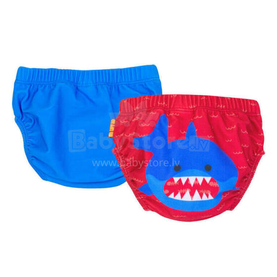 Zoocchini Swim Diaper Art.Z0012112 Sherman Shark  Трусики для плавания,2 шт