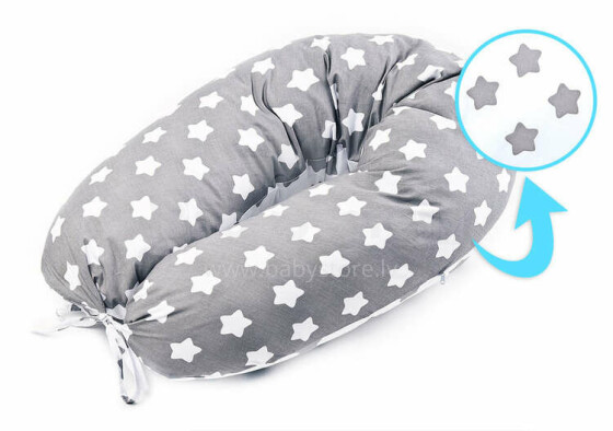 XL Pregnancy Pillow stars grey
