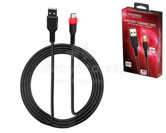 Subsonic Supersoft Charging Cable USB-C for PS5/Xbox/Switch