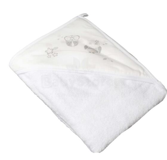 Tega Baby Towel Owl Art.SO-007 Детское хлопковое полотенце с капюшоном,80*80 см