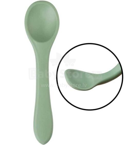 La Bebe™ Basic  Silicone Spoon Art.169082 Misty Green