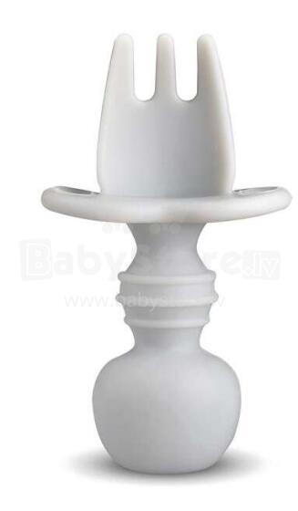 La Bebe™ Basic  Silicone Fork Art.169084 Light Beige  Вилочка мягкая силиконовая 7.8 см,от 6 мес.