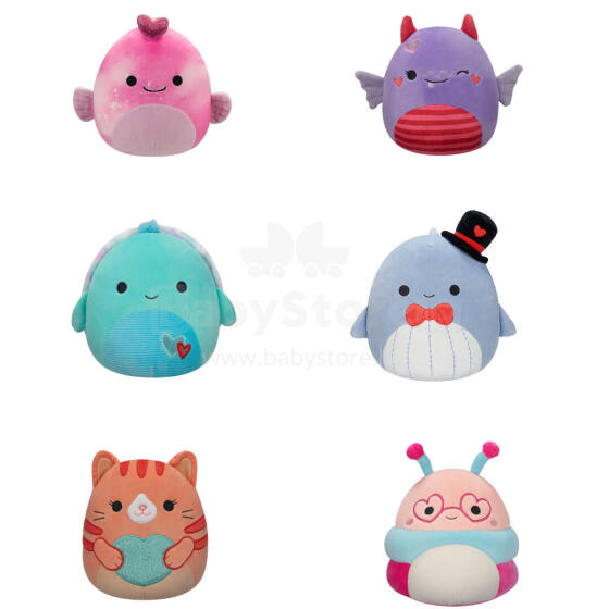 SQUISHMALLOWS Mīkstā rotaļlieta, Valentīndienas sērija, 12 cm