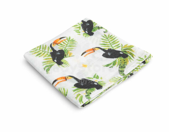 Muslin swaddle blanket toucans