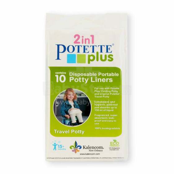 10 potty liners, Potette