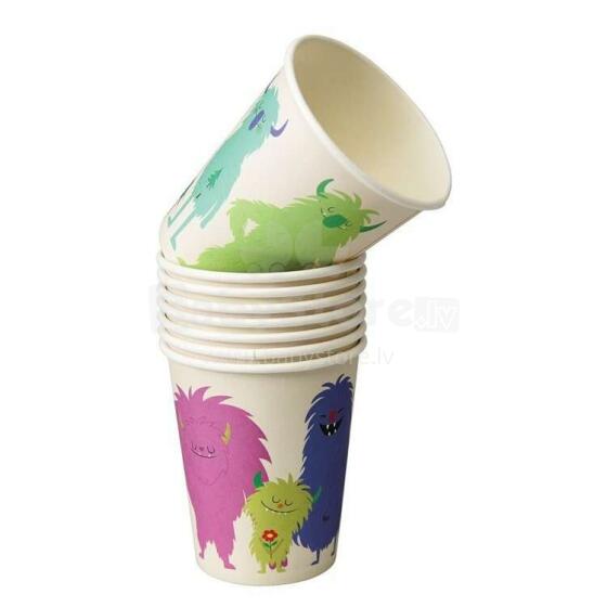 Monsters of the World design paper cups, Rex London