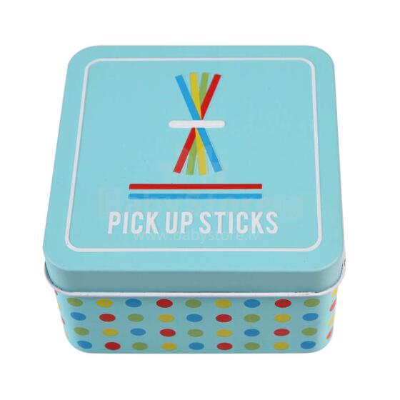 Wooden pick up sticks game in a tin, Rex London