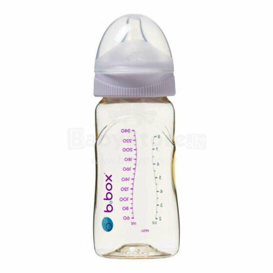 PPSU Baby Bottle, 240ml, Peony, b.box