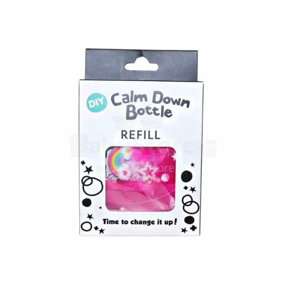 DIY calm down bottle refills, rainbow, Jellystone Design