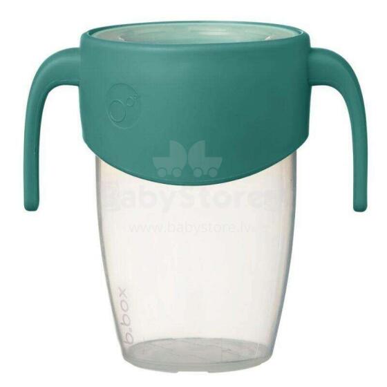 b.box 360° cup for learning to drink for children - sippy training cup, emerald forest