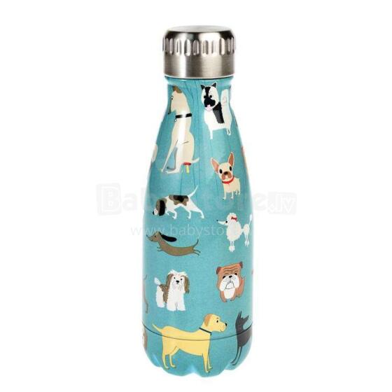 Dogs 260ml Stainless Steel Bottle, Rex London