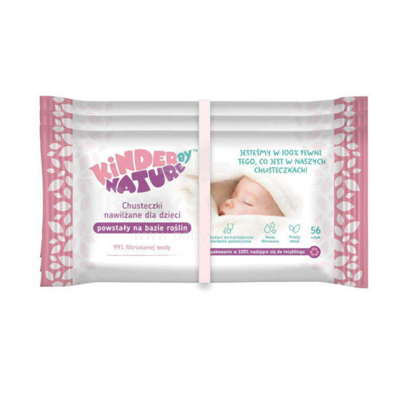 Kinder by Nature wet wipe, 3 pack (168 pcs.)