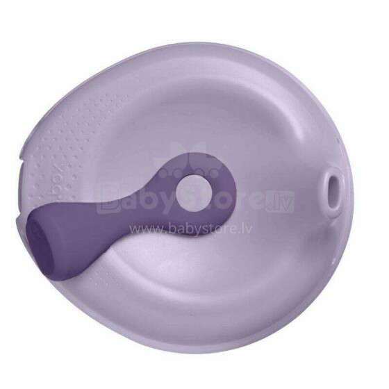 b.box fill+feed Silicone bowl with a lid for feeding babies and children peony