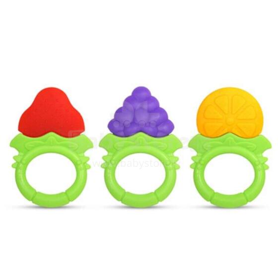 Fruit Teethers 3 pcs. - safe silicone teethers for babies and children for teething RaZbaby