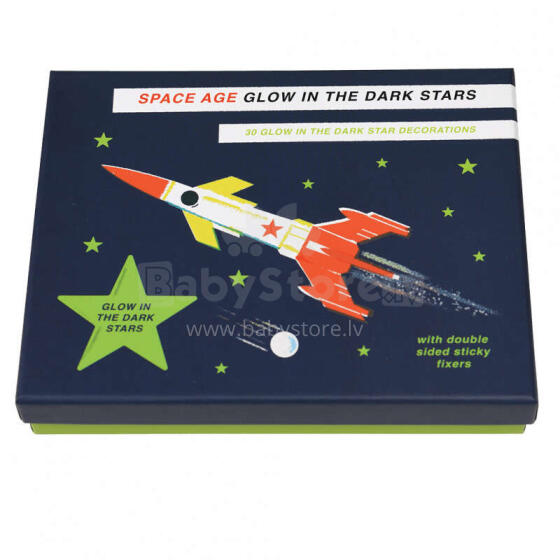 Box Of 30 Glow In The Dark Stars, Space Age, Rex London