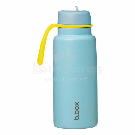Insulated Flip Top Bottle – stainless steel, 1l thermos Pool Side, b.box