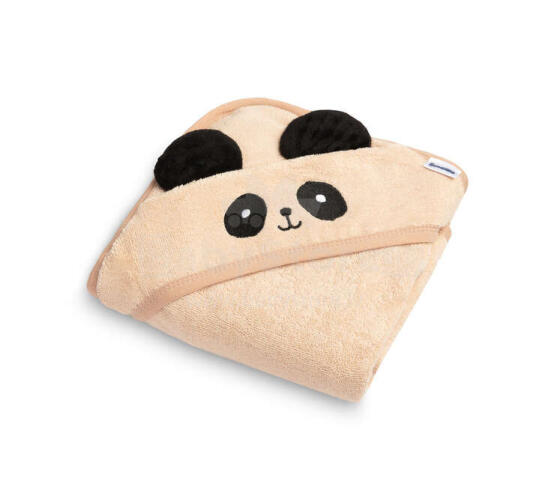 SOFT BATH TOWEL PANDA 90X90 BEIGE