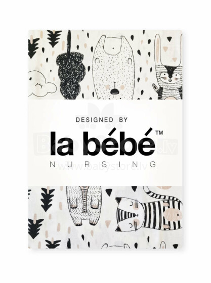 La Bebe™ Cotton Bedding Set 105x150/40x40 Art.177618 Fantasy Animals  Комплект детского постельного белья из 2х частей105x150/40x40 см