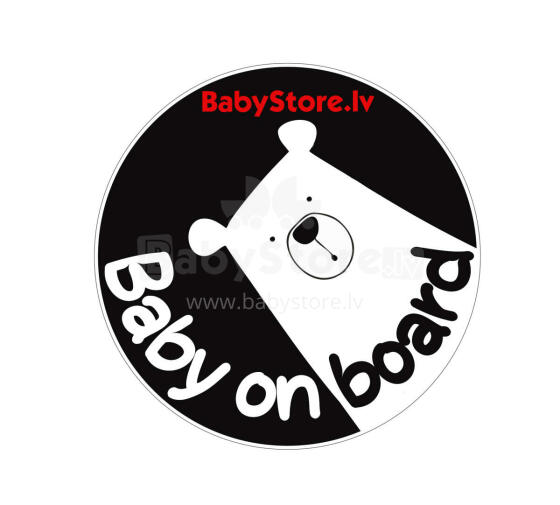 Baby On Board Art.177650 Наклейка для автомобиля 13x13см